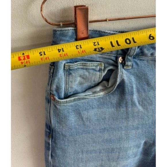 Reiss Womens High Rise Button Fly Skinny Jeans Blue Denim Size 28R Regular - Picture 6 of 12